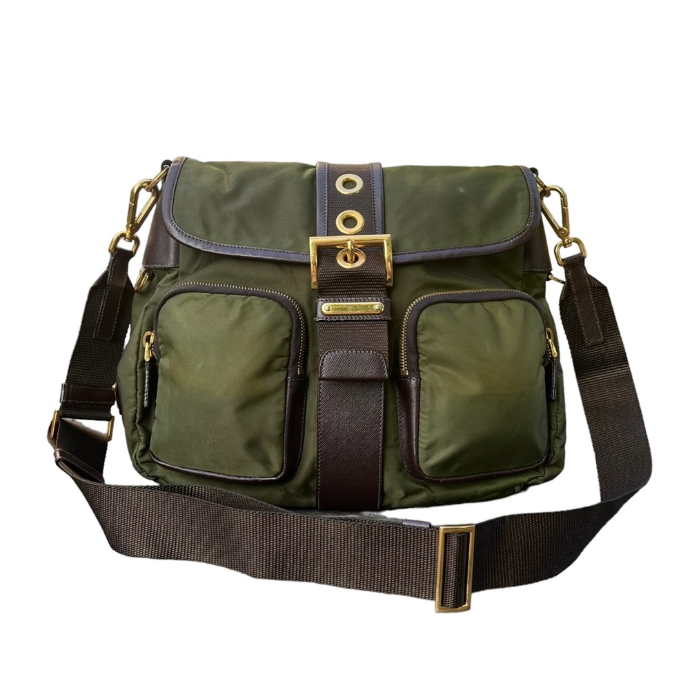 Prada Nylon Crossbody Messenger Bag
